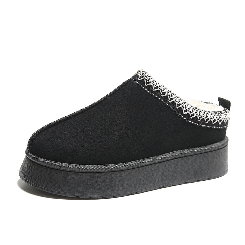 Fleece-Lined Home Snow Boots