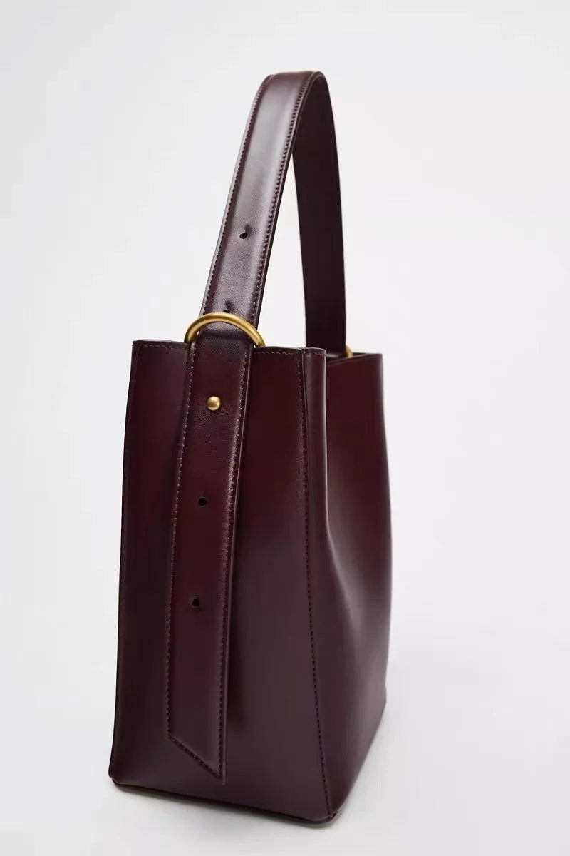Single Strap Bucket Handbag