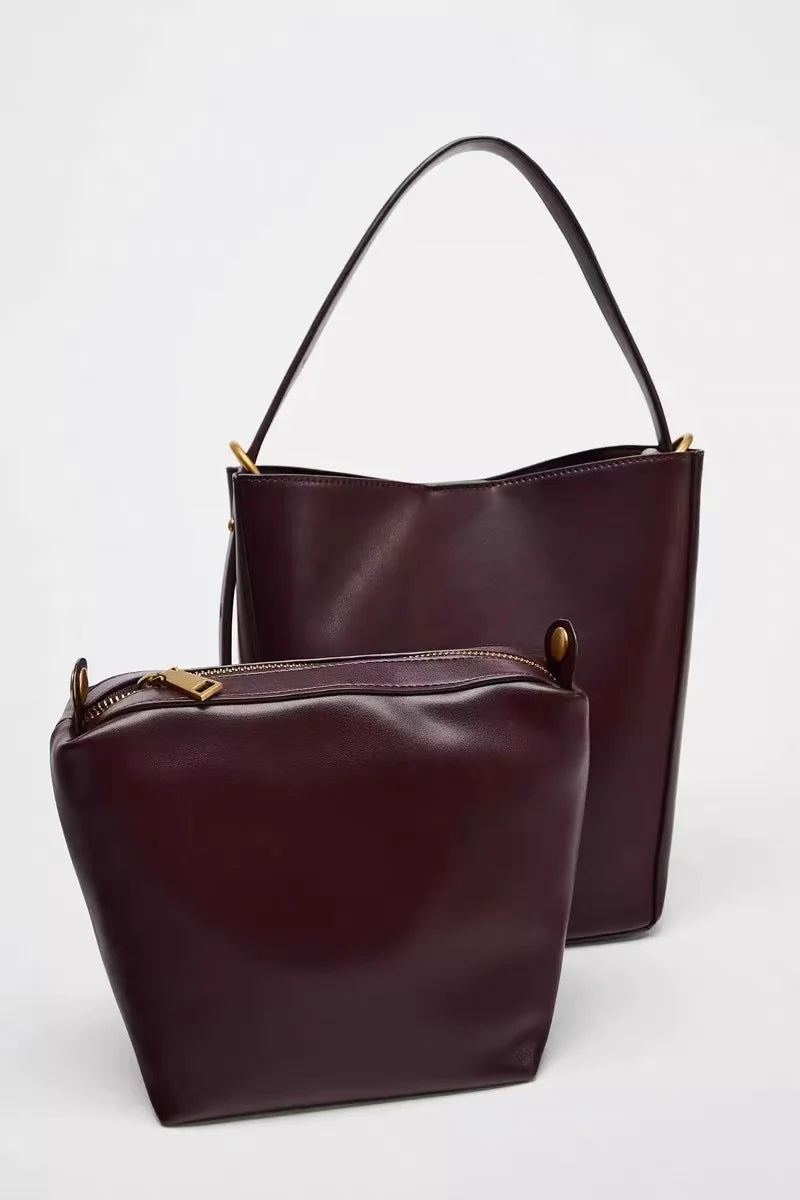 Single Strap Bucket Handbag
