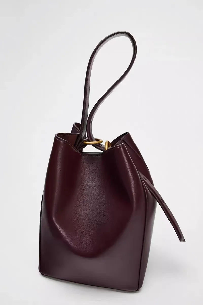 Single Strap Bucket Handbag