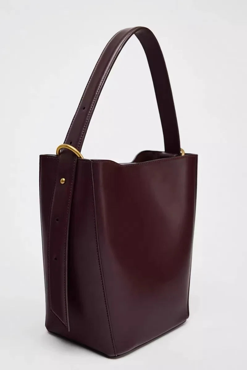 Single Strap Bucket Handbag
