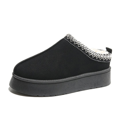 Fleece-Lined Home Snow Boots