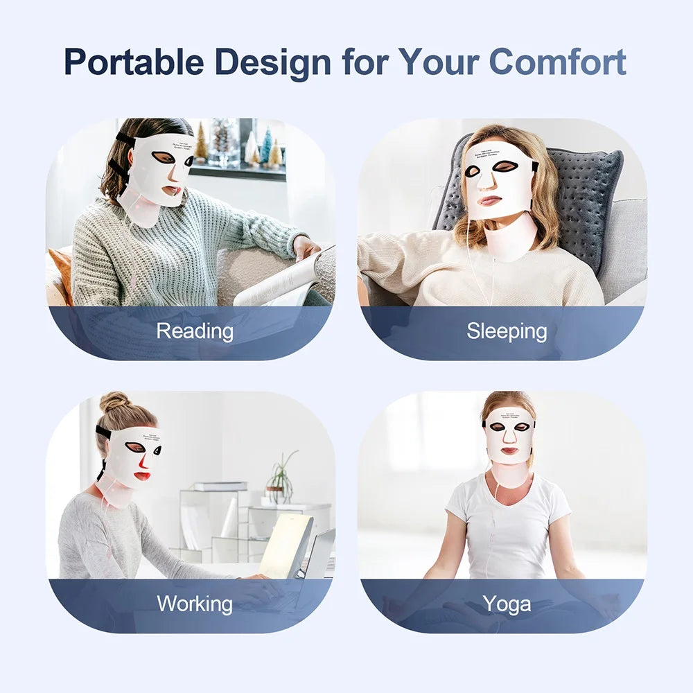 Red Light Face & Neck Mask Skin Therapy