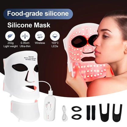 Red Light Face & Neck Mask Skin Therapy