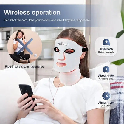 Red Light Face & Neck Mask Skin Therapy