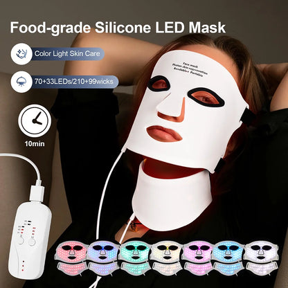 Red Light Face & Neck Mask Skin Therapy
