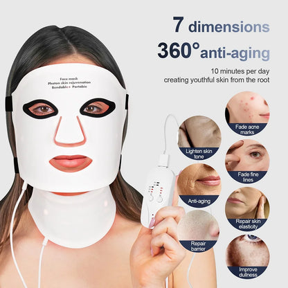 Red Light Face & Neck Mask Skin Therapy